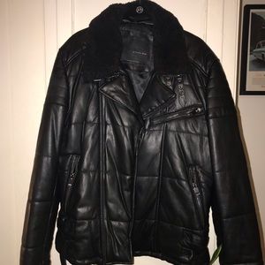 Zara Men’s Faux  leather Jacket